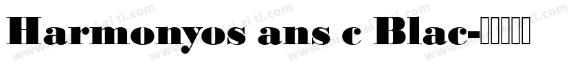 Harmonyos ans c Blac字体转换